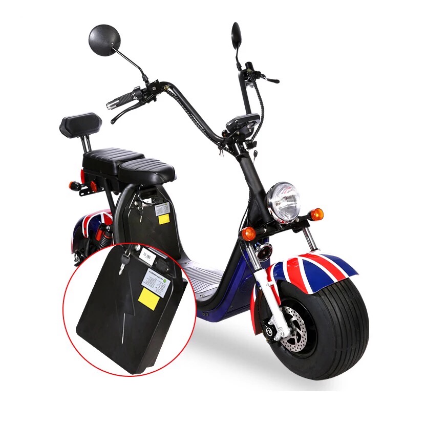 18 Inch Fat Tire  Citycoco Electric Scooter Battery Removable